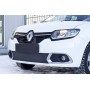 Зимняя заглушка решетки переднего бампера для Renault Sandero 2014+ | шагрень