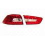Задняя оптика для Mitsubishi Lancer X Red/Clear