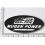Шильд "Mugen" Для Honda, Самоклеящийся, Цвет: Чёрный, 1 шт. «80mm*40mm»