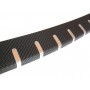 Накладка на задний бампер профилированная с загибом для MITSUBISHI ASX 2013+ : нержавеющая сталь + карбон