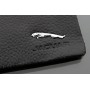 Чехол для ключей "Jaguar", Универсальный, Кожаный с Металическим значком, Цвет: Черный