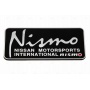 Шильд "Nismo" Для Nissan, Самоклеящийся. Цвет: Черный-Матовый. 1 шт. «58mm*57mm»