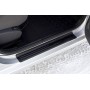 Накладки на внутренние пороги передних дверей Lada Largus 2012+ (фургон) 2 штуки | шагрень