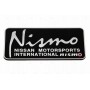 Шильд "Nismo" Для Nissan, Самоклеящийся. Цвет: Черный-Глянцовый. 1 шт. 80x40 мм