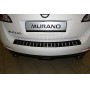 Накладка на задний бампер для Nissan Murano (2008-2016) | карбон + нержавейка, с загибом