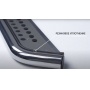 Пороги подножки Mitsubishi Pajero 4 | алюминиевые или нержавеющие