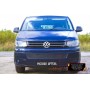 Защитная сетка решетки переднего бампера Volkswagen T5 2010+ (Caravelle, Multivan, Transporter) | шагрень
