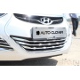 Хром накладки на решетку радиатора для Hyundai Elantra MD 2010+