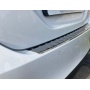 Накладка на задний бампер Тойота Камри 55 (2014-2018) рестайл | нержавейка, с загибом