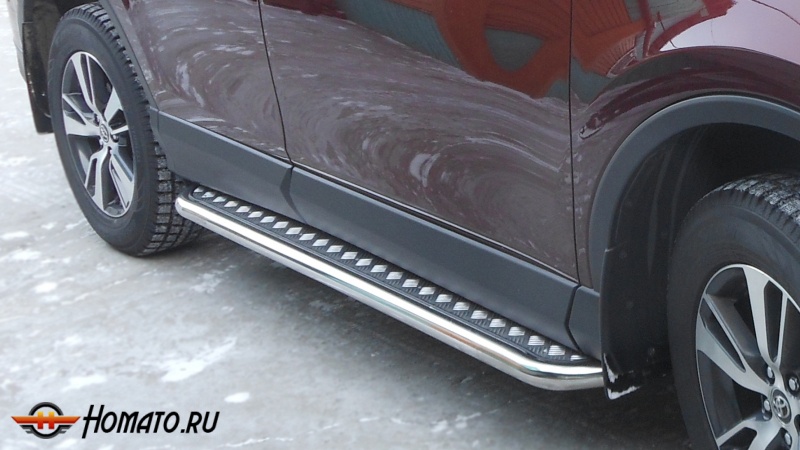 Пороги подножки Subaru XV 2012-2017 | алюминиевые или нержавеющие