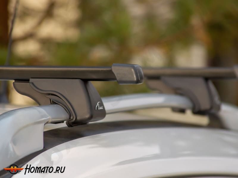 Багажник на крышу для Lada Kalina 1 и 2 (2004-2018) универсал | на рейлинги | LUX Классик и LUX Элегант