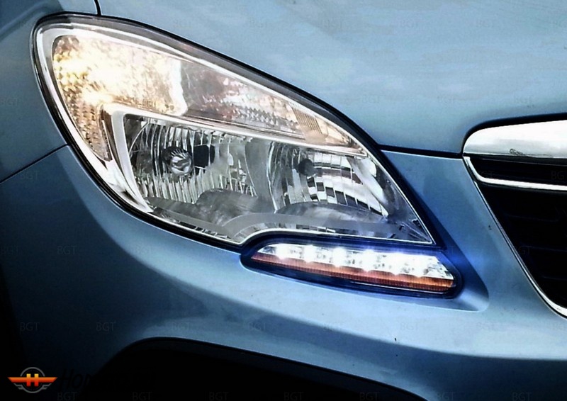 Дневные ходовые огни (ДХО) для Opel Mokka 2012+ | Подфарные вставки с повторителем