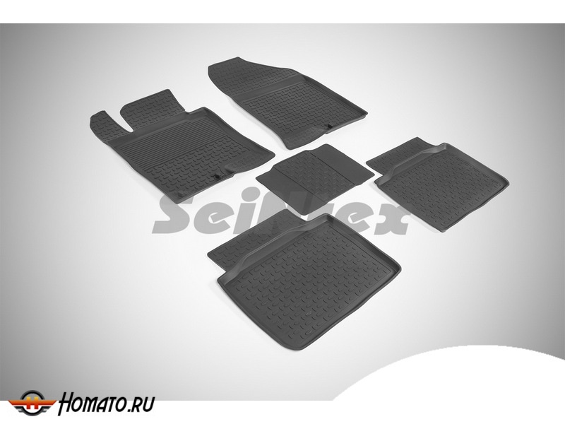 Резиновые коврики Kia Optima III 2010-2015 | с высокими бортами | Seintex
