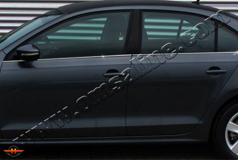 Нижние молдинги стекол, нерж., 6 частей для VW Jetta VI
