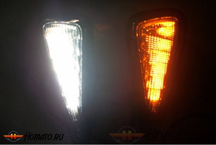 Штатные светодиодные дневные ходовые огни (ДХО) для Toyota Camry 2014+