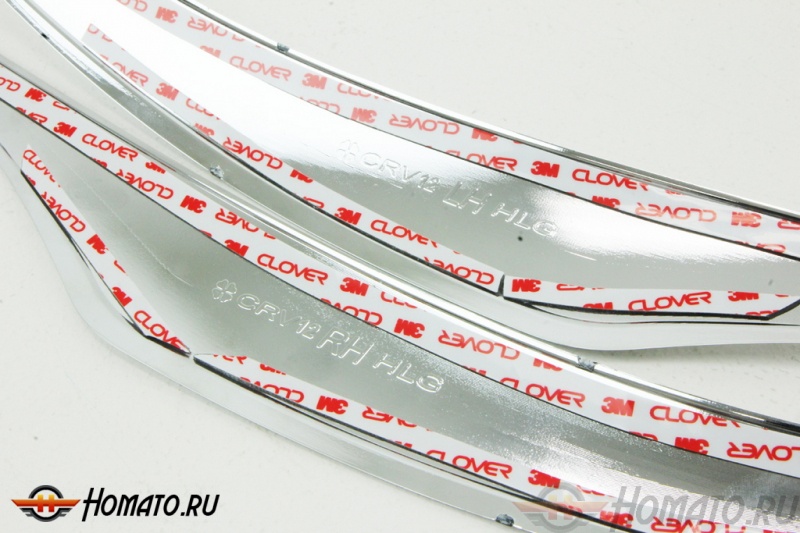 Хром накладки передних фар для Honda CR-V 4 2012-2014