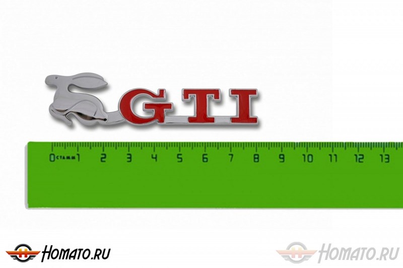 Шильд "GTI" Универсальный, На болтах, 1 шт.