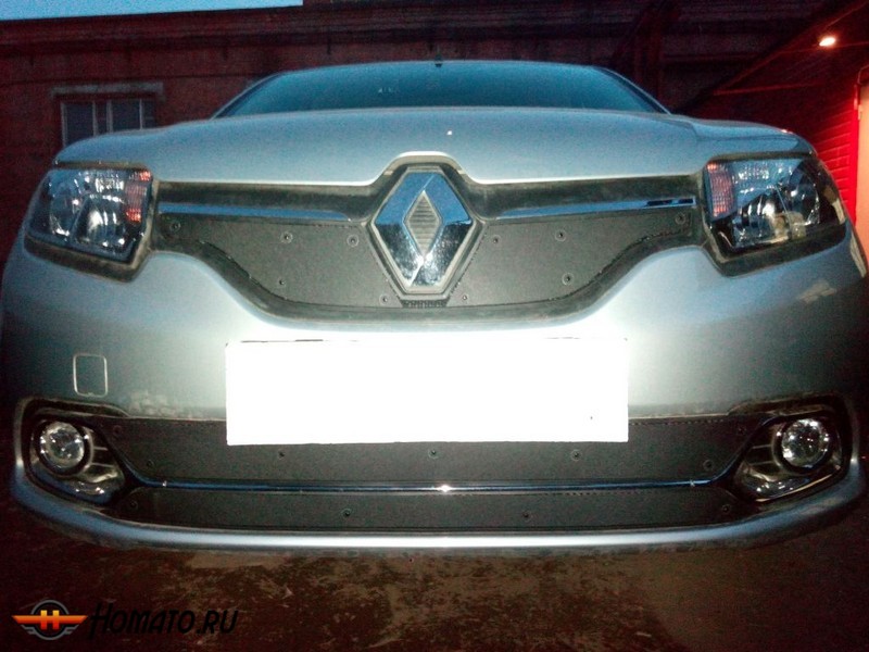 Защита радиатора для Renault Logan (2014-2018) дорестайл | Стандарт