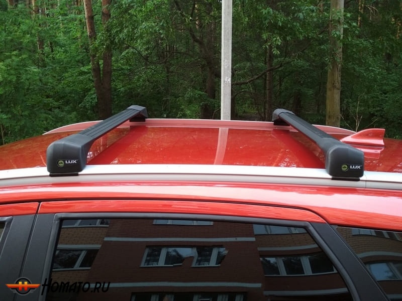 Багажник для BMW X5 F15 2014+ | на штатные низкие рейлинги | LUX Bridge