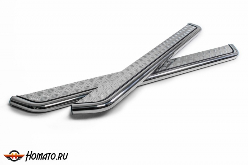 Пороги подножки Lada Vesta SW Cross | алюминиевые или нержавеющие