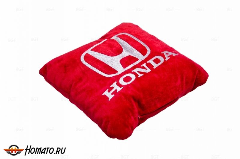 Подушка в салон автомобиля "Honda", Цвет: Красный
