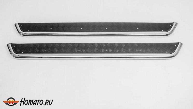 Пороги подножки Mitsubishi ASX 2013+/2017+ | алюминиевые или нержавеющие