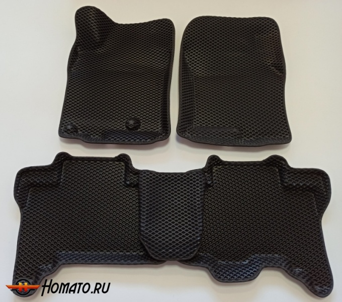 Коврики ЕВА 3D с бортами Toyota LC Prado 150 2009-2016 | черные