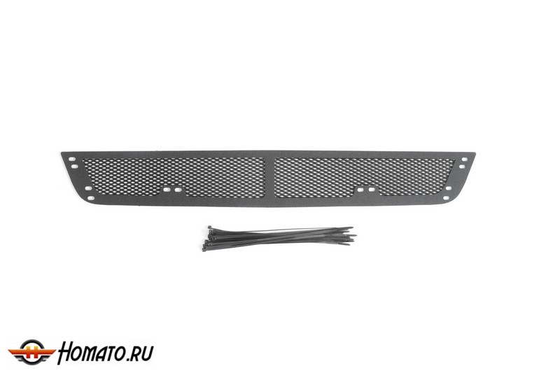 Защитная сетка решетки переднего бампера Volkswagen Polo V (2009-2015) | шагрень