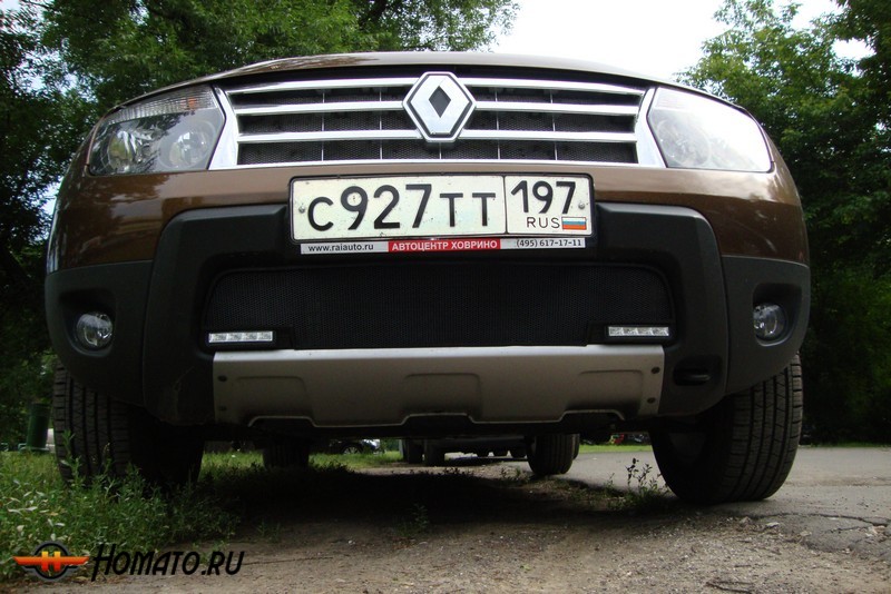 Защита радиатора для Renault Duster (2011-2014) дорестайл | Стандарт