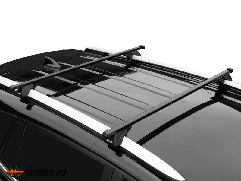 Багажник на крышу для Peugeot 407 1 (2004-2011) универсал | на рейлинги | LUX Классик и LUX Элегант