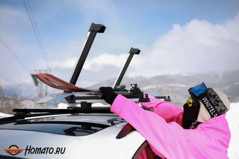 Крепление для перевозки лыж и сноубордов LUX ЭЛЬБРУС 500 / ЭЛЬБРУС 750 | с замком