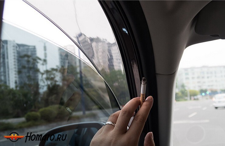 Премиум дефлекторы окон для Lada Vesta 2015+ седан | с молдингом из нержавейки