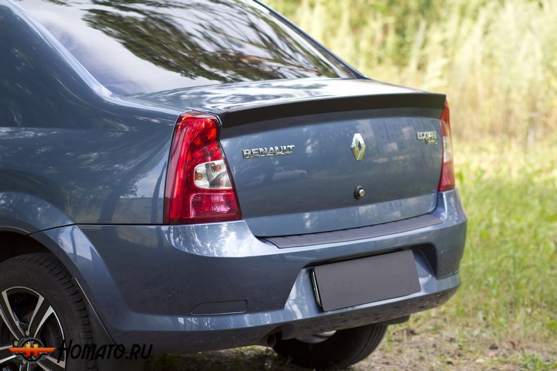 Лип-спойлер крышки багажника для Renault Logan (2010-2013) | глянец (под покраску)