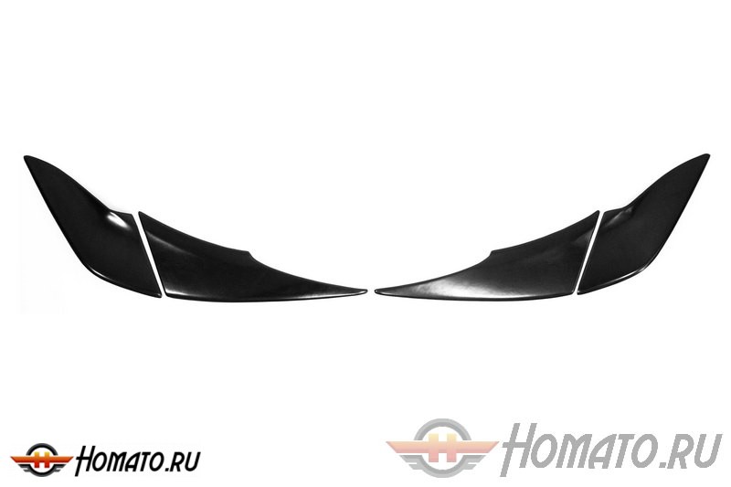 Накладки на задние фонари (реснички) Toyota Rav4 2015+ | глянец (под покраску)