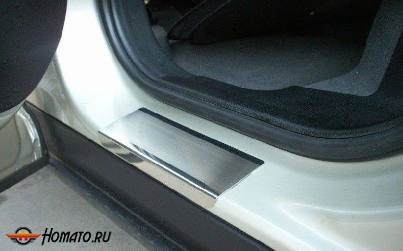 Накладки на внутренние пороги с надписью, нерж. сталь, 4 шт. для BMW  X3
