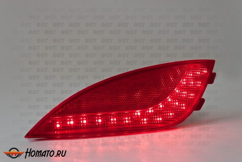 Светодиодные вставки в задний бампер "Red" для Hyundai Ix 35