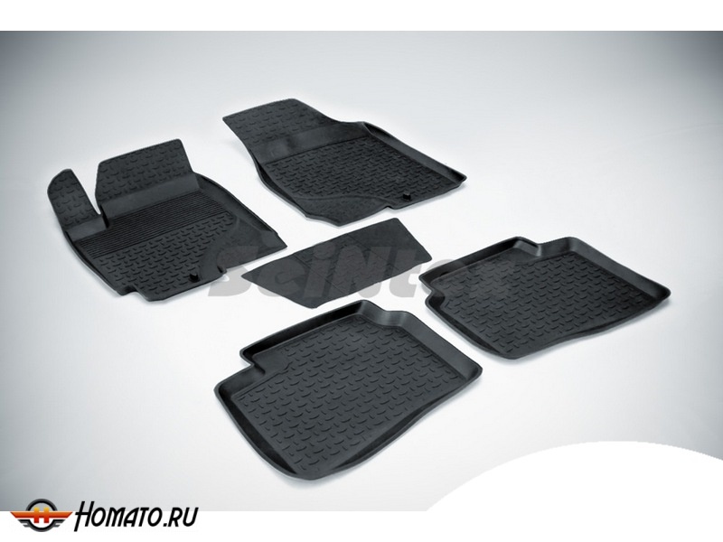Резиновые коврики Kia Cerato II 2009-2013 | с высокими бортами | Seintex
