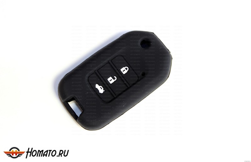 Силиконовый чехол на выкидной ключ Honda CR-V 4 2012+ | 3 кнопки