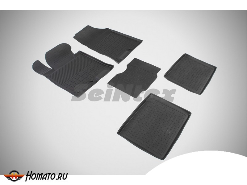 Резиновые коврики Hyundai I40 2012- | с высокими бортами | Seintex