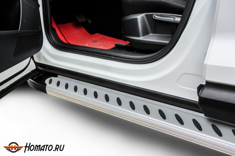 Пороги алюминиевые Toyota Land Cruiser Prado J150 (2013-2023) | Slitkoff