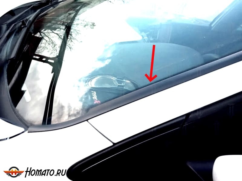 Водосток дефлектор лобового стекла для Renault Master 2014-