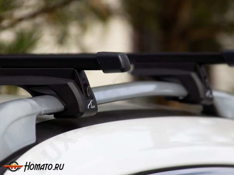 Багажник на крышу для Volvo XC90 1 (2002-2014) | на рейлинги | LUX Классик и LUX Элегант