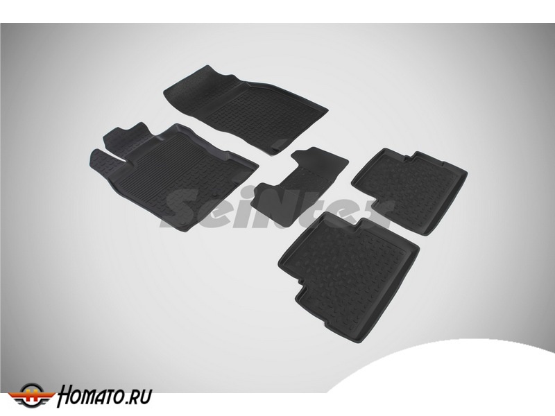Резиновые коврики Nissan Qashqai II 2014-/2019- | с высокими бортами | Seintex