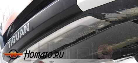 Комплект накладок переднего и заднего бамперов, нерж. сталь. для VW Tiguan "08-/"11-