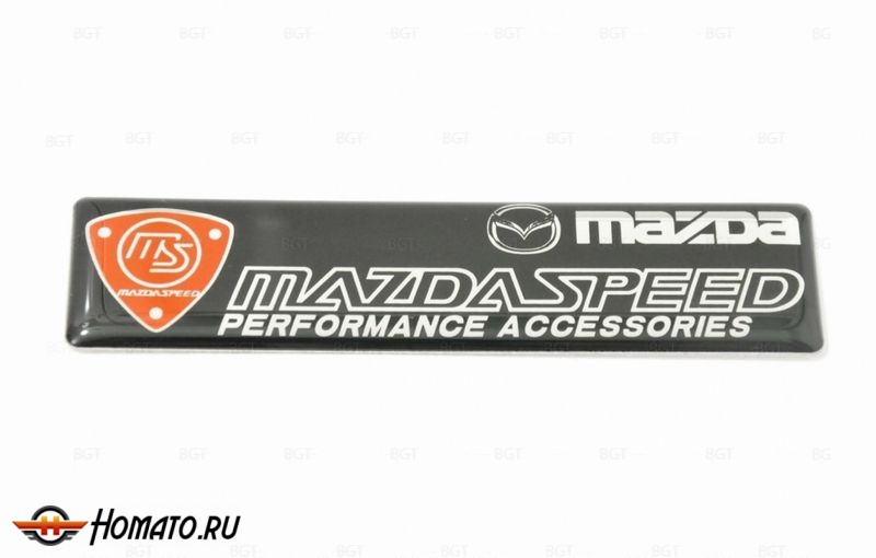 Шильд "MAZDA SPEED" Для Mazda, Самоклеящийся. Цвет: Черный. 1 шт. «100mm*24mm»