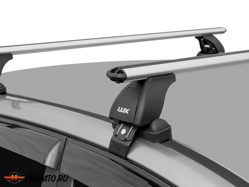 Багажник на крышу Hyundai Santa Fe 3 DM (2012-2018) без рейлингов | за дверной проем | LUX БК-1