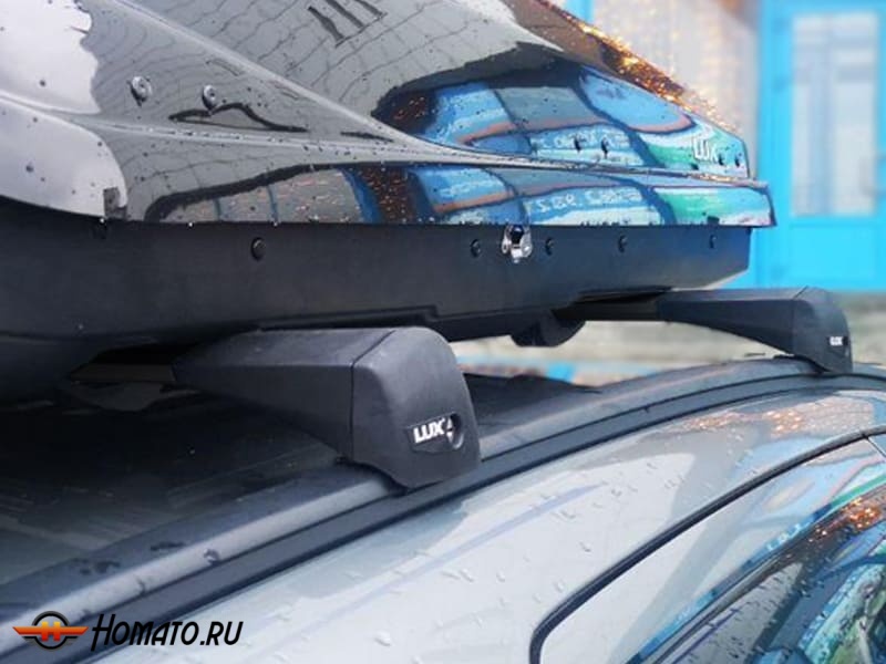 Багажник для Toyota Fortuner 2018+ | на штатные низкие рейлинги | LUX Bridge