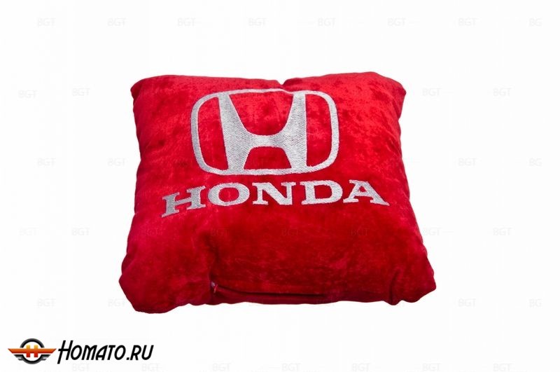 Подушка в салон автомобиля "Honda", Цвет: Красный