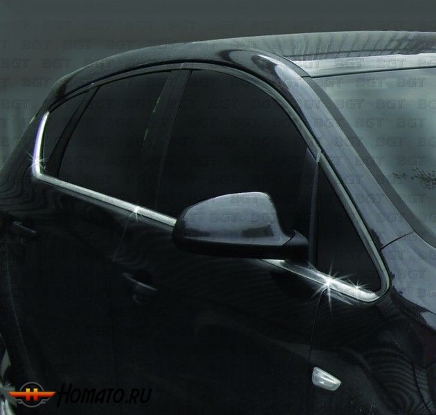 Накладки на уплотнители стекол для Opel Astra J «2009-»