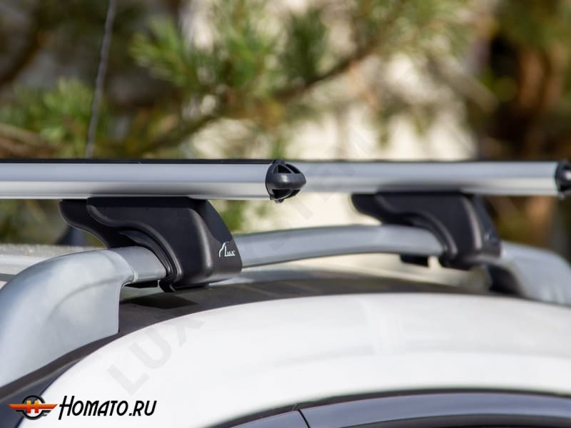 Багажник на крышу для Skoda Superb 2 (2008-2015) универсал | на рейлинги | LUX Классик и LUX Элегант